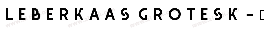 Leberkaas Grotesk字体转换
